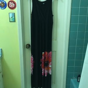 New directions floral maxi dress